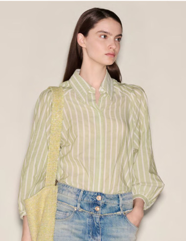 Chemisier à rayures en...