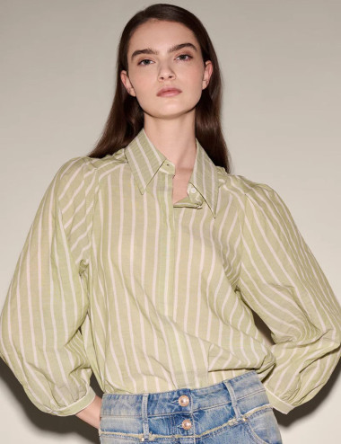 Chemisier à rayures en...