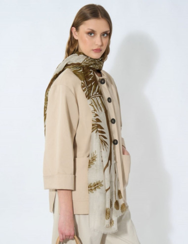 Écharpe en modal et soie...