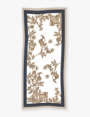 Écharpe longue en coton...