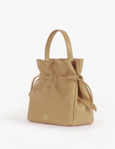 Petit sac seau camel clair...