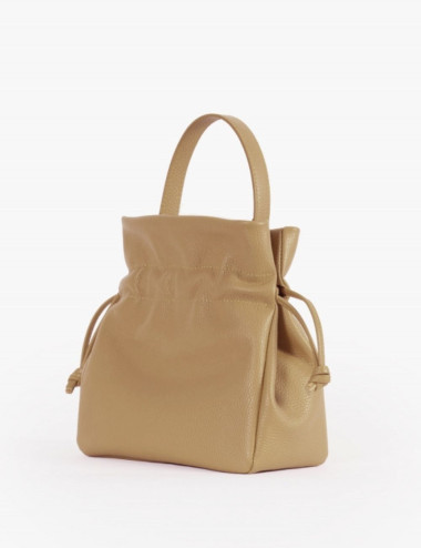 Petit sac seau camel clair...