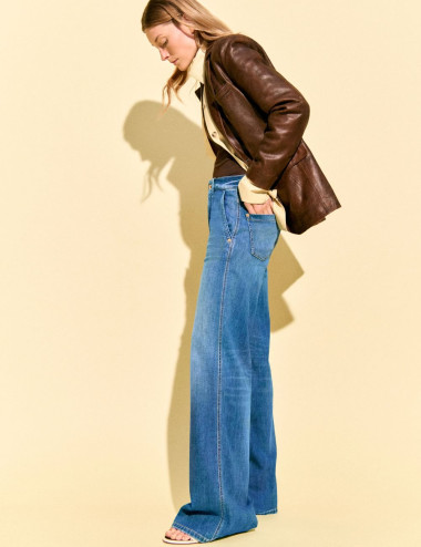 Jeans Alek contrasté délavé...