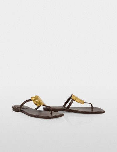 Sandales à bout ouvert en...