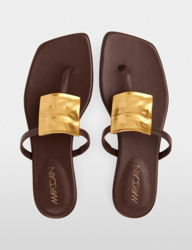 Sandales à bout ouvert en...