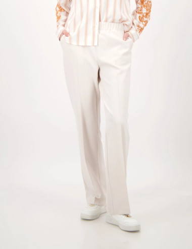 Pantalon beige champagne -...