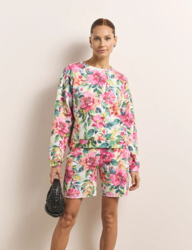 Bermuda en molleton imprimé...