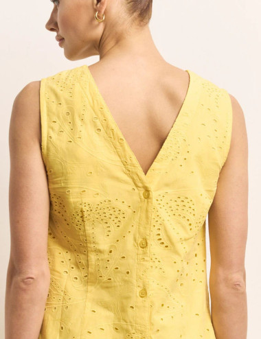 Robe à broderie ajourée...