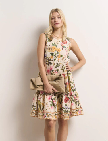 Robe sans manches imprimé...