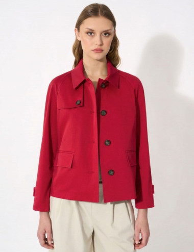 Manteau court fraise -...