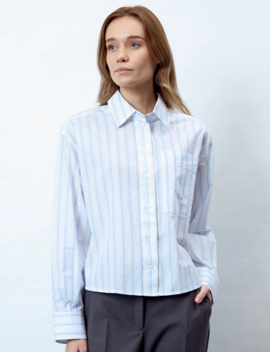 Chemisier Mila bleu poudre...