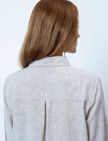 Robe Aurelia en lin à...