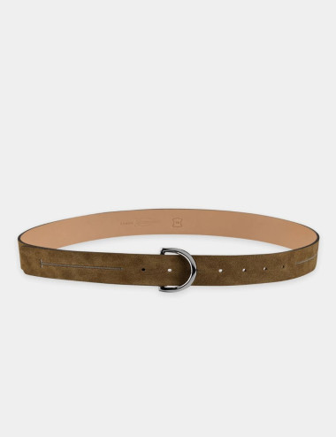 Ceinture en cuir velours -...