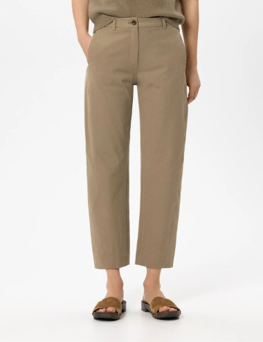 Pantalon coupe baril en...