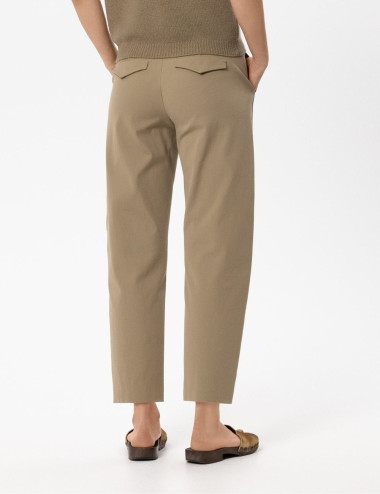 Pantalon coupe baril en...