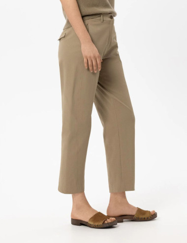 Pantalon coupe baril en...