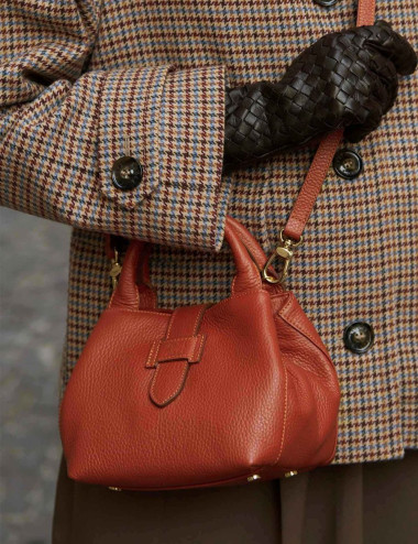 Mini sac à main en cuir...