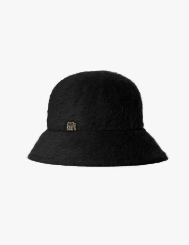 Chapeau cloche noir en...