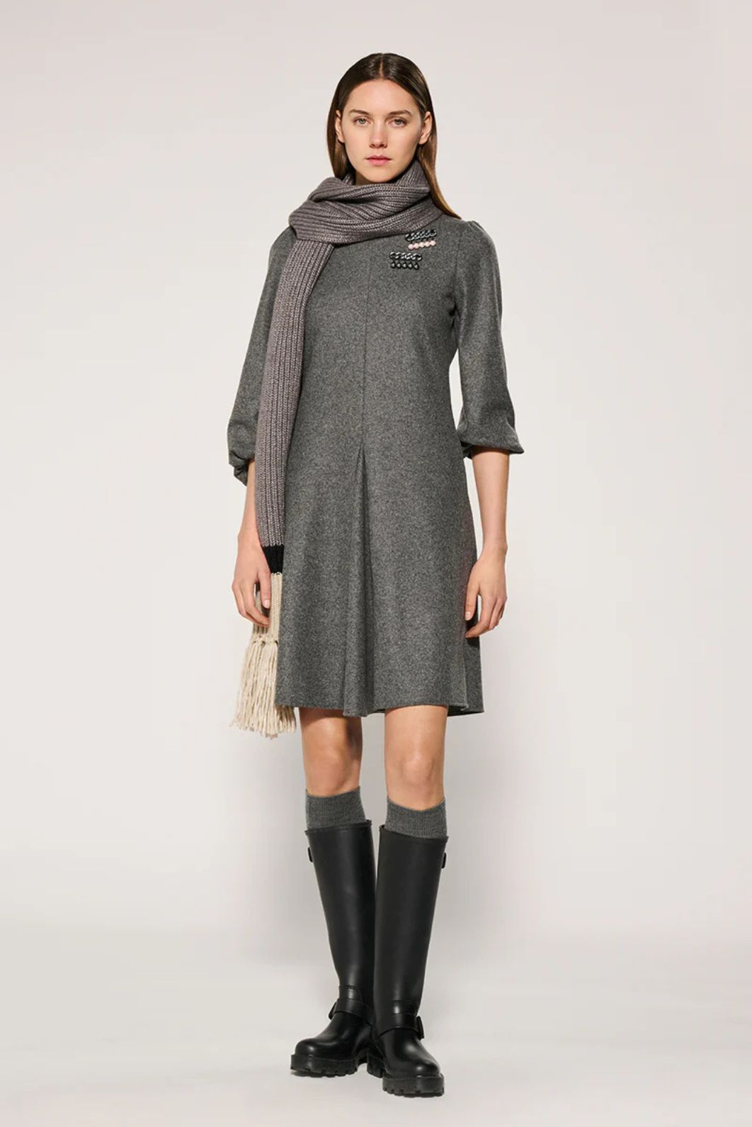 Acheter Robe longue ajourée à manches courtes pour femmes, couleur unie,  col carré, élégante, été | Joom, image size:1062x1590